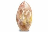 Polished Hematoid Quartz Flame #253931-1